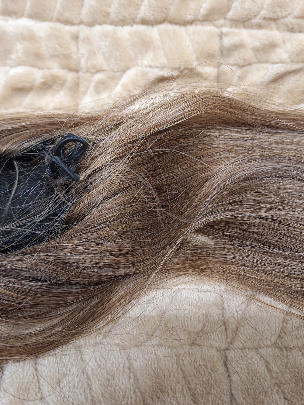 Natural Brown Women’s Clip-In Hair Extension - Soft Long Straight - Picture 3 of 4